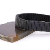 316L Çelik Siyah iİtalyan Charm Erkek Kelepçe Bileklik EBLK-409 thumbnail 4