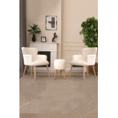 LOVİSSE HOME 3lü Berjer Set Tekli Koltuk Balkon, Ofis, Bekleme, Güzellik Merkezi, Çay Seti - 5