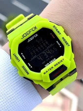 Joefox G-SHOCK Kasa Yeşil/Siyah Digital 5 Atm Suya Dayanıklı 2 Yıl Garantili Spor Kol Saati J-GS08 thumbnail 1