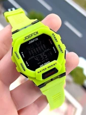 Joefox G-SHOCK Kasa Yeşil/Siyah Digital 5 Atm Suya Dayanıklı 2 Yıl Garantili Spor Kol Saati J-GS08 thumbnail 2