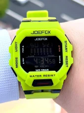 Joefox G-SHOCK Kasa Yeşil/Siyah Digital 5 Atm Suya Dayanıklı 2 Yıl Garantili Spor Kol Saati J-GS08 thumbnail 4