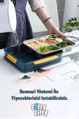 Vagonlife Bento Lunch Box Ofis-Okul İçin Yeni Nesil Tek Kat 4 Bölme Sefer Tası- FFLBOX2201 - 10