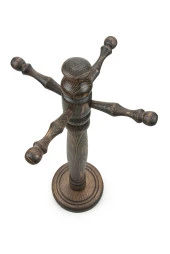 Koyu Kahverengi Ahşap Tesbihlik Tesbih Standı thumbnail 4