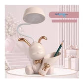 Dekoratif Usb Şarjlı Çocuk Bebek Odası Tavşan Masa Lambası ve Kalemlik - 3