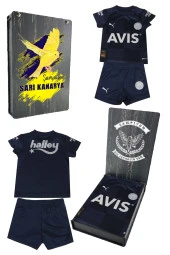 Fenerbahçe Orijinal Lacivert Mini Forma Set Hediyelik Ahşap Kutulu - 1
