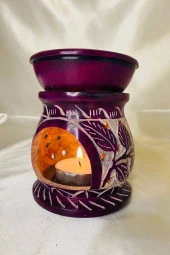 Buhardanlık Obsidye taşı El İşi Feng Shui Fil sembolü Buhurdanlık thumbnail 4