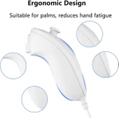 Cosmostech Nintendo Wii Uyumlu Nunchuk Controller Oyun Kolu Gamepad - 6