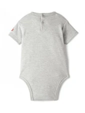 Galatasaray Orijinal Lisanslı Aslan Parçası Baskılı Bebek Body Gri Zıbın Hediyelik Ahşap Kutulu - 4