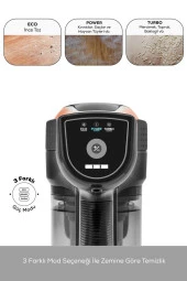 Vantuz Power Force Pro 2 In 1 Şarj Edilebilir Dik Süpürge Matte Black Bronz - 5