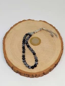 Kar Tanesi Obsidyen Taşı 33 lük Tesbih 6mm thumbnail 2