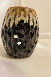 Buhardanlık Seramik Buhurdanlık Büyük Koyu Kahve - 1