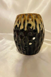 Buhardanlık Seramik Buhurdanlık Büyük Koyu Kahve - 2