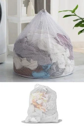 3lü Yıkama File Seti - Ayakkabı Filesi-Plastik Aparatlı Sütyen Yıkama- Çamaşır Yıkama Filesi - 4