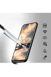 Huawei Y9 Prime 2019 Davin 5D Cam Ekran Koruyucu Siyah - 4