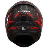 KASK LS2 RAPID 2 KAIJU MAT SİYAH-KIRMIZI-BEYAZ - 5