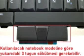 Dell Latitude  E6400 E6410 E6500 E6510 M2400 M4500 PP27L E6510 M4400 E5400 Klavye Siyah TR 0FXH91, V082025BK - 1