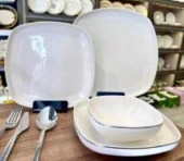 Roy Kıng ELLIE SILVER LINE 24 PARÇA YEMEK TAKIM - 1