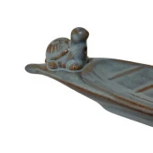 T.Concept Kaplumbağa Detaylı Seramik Tütsü Kayığı 25 cm - 2