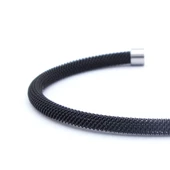 316L Çelik Siyah Erkek Kelepçe Bileklik EBLK-430 thumbnail 5