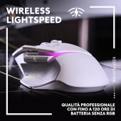 Logitech G G502 X Plus Kablosuz HERO 25K Sensörlü RGB Aydınlatmalı Oyuncu Mouse - Beyaz OUTLET - 3