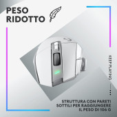 Logitech G G502 X Plus Kablosuz HERO 25K Sensörlü RGB Aydınlatmalı Oyuncu Mouse - Beyaz OUTLET - 8