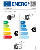 Starmaxx 175/70 R13 TL 82T TOLERO ST330 Yaz Lastiğidir(Üretim Tarihi:2024) thumbnail 2