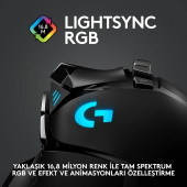 Logitech G G502 LIGHTSPEED 25.600 DPI Yüksek Performanslı Kablosuz Oyuncu Mouse - Siyah OUTLET - 8