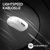Logitech G PRO X SUPERLIGHT 2 Hafif HERO 2 Sensör 32.000 DPI LIGHTSPEED Kablosuz Oyuncu Mouse - Beyaz - 6