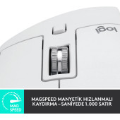 Logitech Mx Master 3S For MAC Beyaz Bluetooth Lazer Mouse - 4