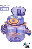 Vagonlife Pipetli 720 ML Boyun Askılı Çocuk Su Matarası 5 Farklı Renk-FFVGN2026-720ML - 6