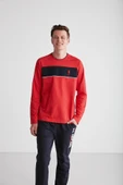 U.S. Polo Assn. 18721 Erkek Kırmızı Yuvarlak Yaka Pijama Takımı - 5