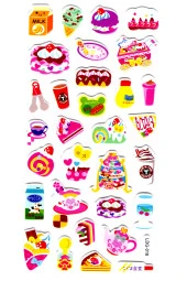 Sticker Kabartmalı Stiker Defter, Planlayıcı Etiket (Ldg018)-17x9 cm - Kek Pasta thumbnail 2