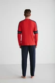 U.S. Polo Assn. 18727 Erkek Kırmızı Yuvarlak Yaka Pijama Takımı - 6