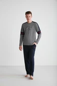 U.S. Polo Assn. 18727 Erkek Kırmızı Yuvarlak Yaka Pijama Takımı - 7