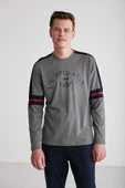 U.S. Polo Assn. 18727 Erkek Kırmızı Yuvarlak Yaka Pijama Takımı - 10