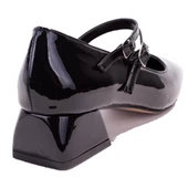 Dagoster DZA07-1181403 Siyah Rugan Klasik Topuklu Kadın Ayakkabı thumbnail 4