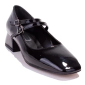 Dagoster DZA07-1181403 Siyah Rugan Klasik Topuklu Kadın Ayakkabı thumbnail 1