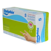 Dolphin Pudralı Latex Muayene Eldiveni Küçük Boy (S) 100 Lü Paket - 3