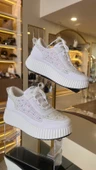 İthal Kadın Triko Taşlı Sneakers - 2