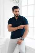 Paul Martin Fermuarlı Polo Yaka %100 Pamuk Regular Fit T-shirt thumbnail 10