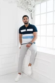 Paul Martin Polo Yaka %100 Pamuk Parça Desenli Regular Fit T-shirt - 1
