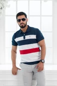 Paul Martin Polo Yaka %100 Pamuk Parça Desenli Regular Fit T-shirt - 7