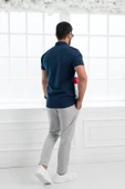 Paul Martin Polo Yaka %100 Pamuk Parça Desenli Regular Fit T-shirt - 9