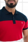 Paul Martin Polo Yaka %100 Pamuk Büyük Parça Desenli Regular Fit T-shirt - 5