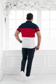 Paul Martin Polo Yaka %100 Pamuk Büyük Parça Desenli Regular Fit T-shirt - 4