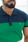 Paul Martin Polo Yaka %100 Pamuk Büyük Parça Desenli Regular Fit T-shirt - 11