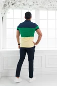 Paul Martin Polo Yaka %100 Pamuk Büyük Parça Desenli Regular Fit T-shirt - 10