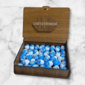 Ozmo Mini Yumurta Seni Seviyorum Yazılı Ahşap Hediye Kutusu 35 Adet Yumurta Sevdiklerinize Hediye Ozmo Mini Eggs Ahşap Kutulu thumbnail 1