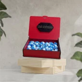 Ozmo Mini Yumurta ( 35 Adet ) Seni Seviyorum Yazılı Kırmızı Ahşap Hediye Kutusu Yumurta Sevdiklerinize Hediye Ozmo Mini Eggs Kırmızı Ahşap Kutulu - 4