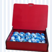 Ozmo Mini Yumurta ( 35 Adet ) Kırmızı Ahşap Hediye Kutusu Yumurta Sevdiklerinize Hediye Ozmo Mini Eggs Kırmızı Ahşap Kutulu - 3